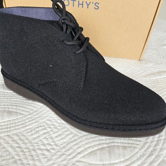 NIB Rothy\'s Chukka Boot Black Shoes 8.5 main image 12
